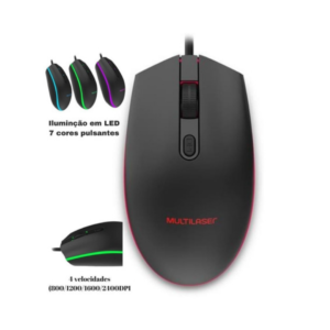 Mouse Gamer black RGB 2400dpi - MO298